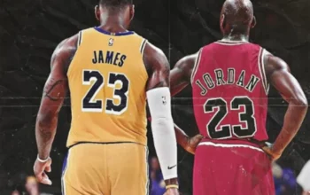 NBA - LeBron James and Michael Jordan — Foto- Reprodução